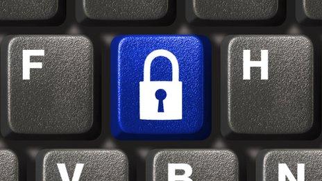 Lock symbol on keyboard