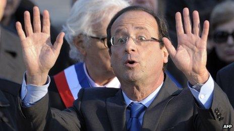 French Socialist leader Francois Hollande (24 April 2012)