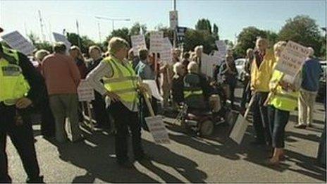 Protest in Woodbridge