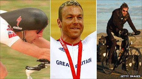 Graeme Obree, Sir Chris Hoy and Mark Beaumont