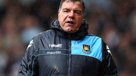 West Ham manager Sam Allardyce