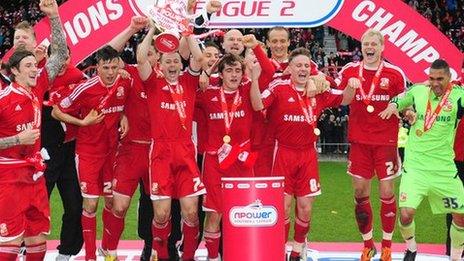 Swindon lift the League Two trophy