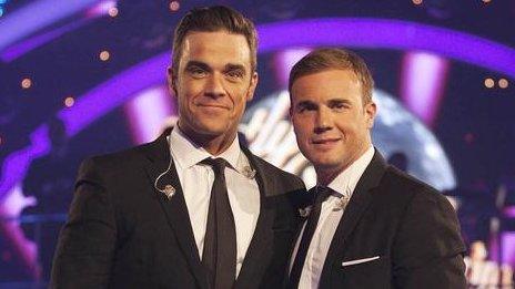 Robbie Williams and Gary Barlow