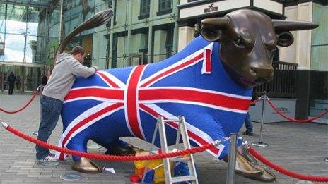 Bullring bull statue