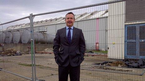 Developer Chris Musgrave at the Allens West site in Eaglescliffe