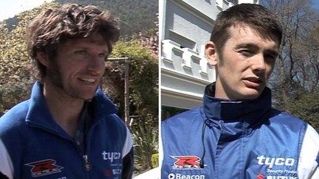 Guy Martin and Conor Cummins