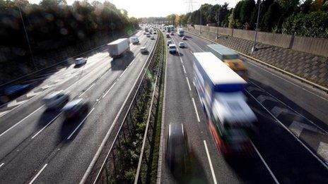 Traffic on a motorway