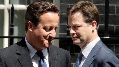 David Cameron and Nick Clegg