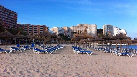 Beach in Magaluf