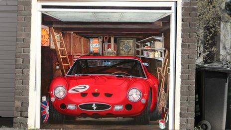 The Ferrari 250 GTO garage door