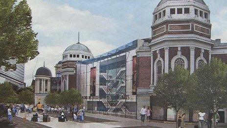 Artists' impression of how the restored Odeon would look