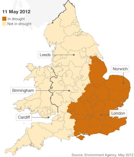 May drought map