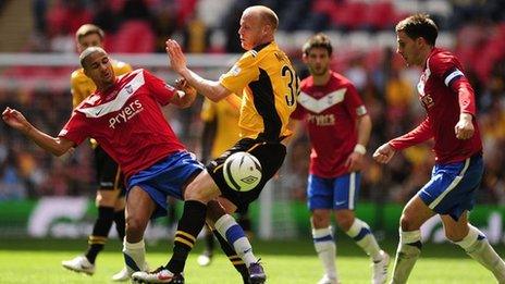 York v Newport in the FA Trophy final