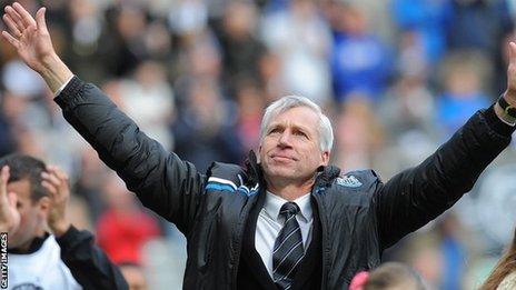 Newcastle manager Alan Pardew