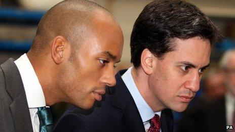 Chuka Umunna and Ed Miliband