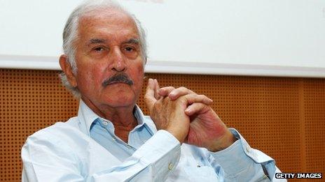 Carlos Fuentes in a file photo from 2008