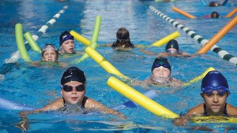 swimming lesson