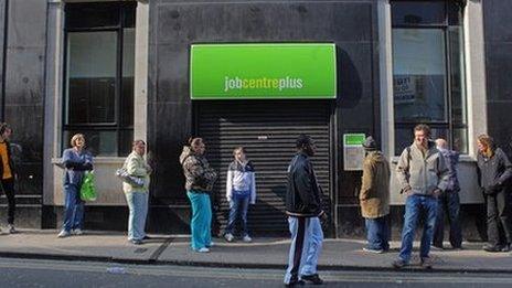 Job Centre Plus queue