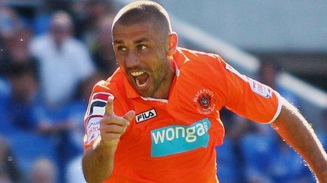 Blackpool striker Kevin Phillips