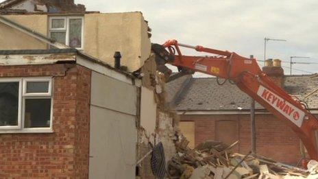 Demolition of house