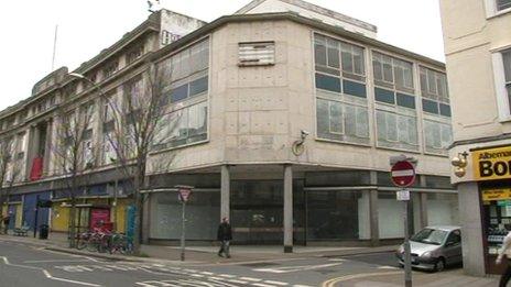 Co-op building in London Road, Brighton