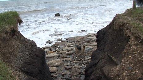 Gap in cliffs at Whithow Gap