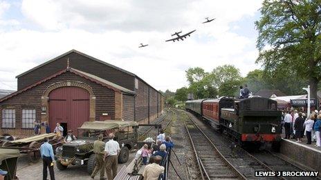 1940s event at the Kent and East Sussex Railway