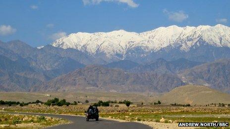 Mountains along Afghanistan's border with Pakistan