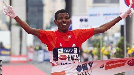 Two-time Olympic 10,000m champion Haile Gebrselassie