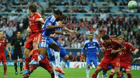 Didier Drogba equalises for Chelsea