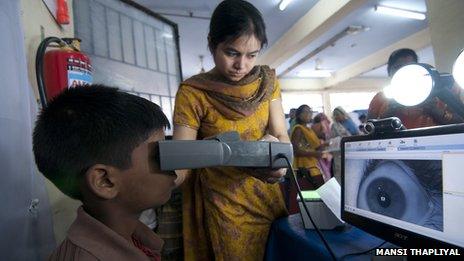 Enrolment of a child for an unique identity number in Delhi