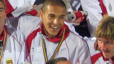 Michael Weir won a gold medal with jersey at the 2009 Island Games