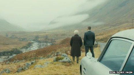 Skyfall scene. Picture copyright of Eon/Sony/MGM