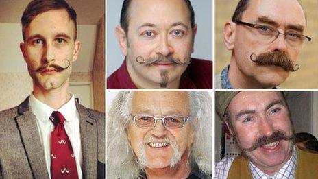 Five moustaches