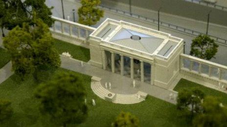 Artist impression of the memorial