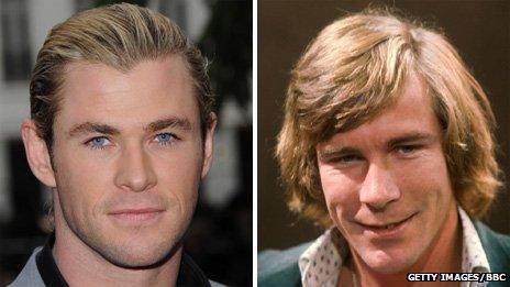 Chris Hemsworth and James Hunt