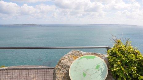 Herm, Jethou, Sark and Brecqhou seen from Jerbourg point