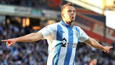 Huddersfield striker Jordan Rhodes