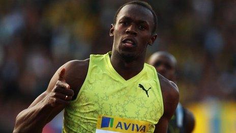 Usain Bolt at Crystal Palace