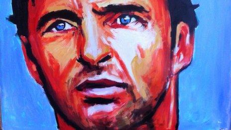 A painting of Gary Speed