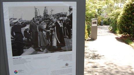 Exhibition of photos of Queen Elizabeth's visits to Guernsey at Candie Garden