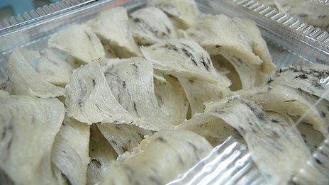 Slices of bird's nest