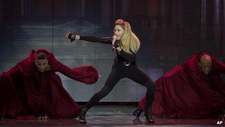 Madonna in concert in Tel Aviv