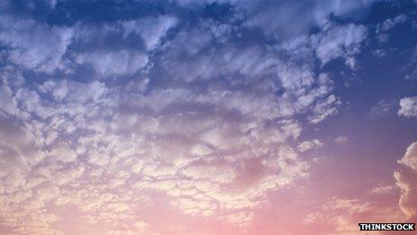 Altocumulus cloud formation