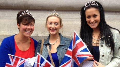 From left: Jodie Merrylees, Charlotte Symonds and Jodie Cosgrove