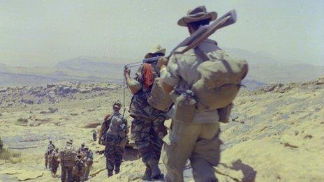 French soldiers in Algeria (undated photo)