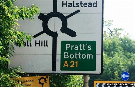 Sign of Pratt's Bottom