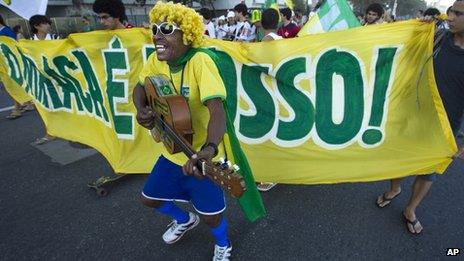 Brazilian football supporter