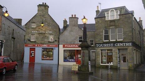 Lerwick in Shetland Islands