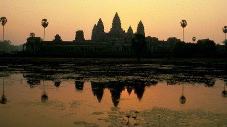 Angkor Wat at sunset 1 March, 2000